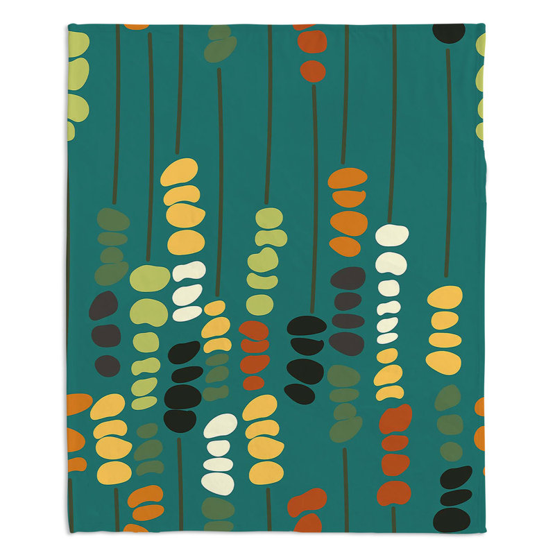  Couverture Sticks and Stones 1, 68 po x 80 po, Vert