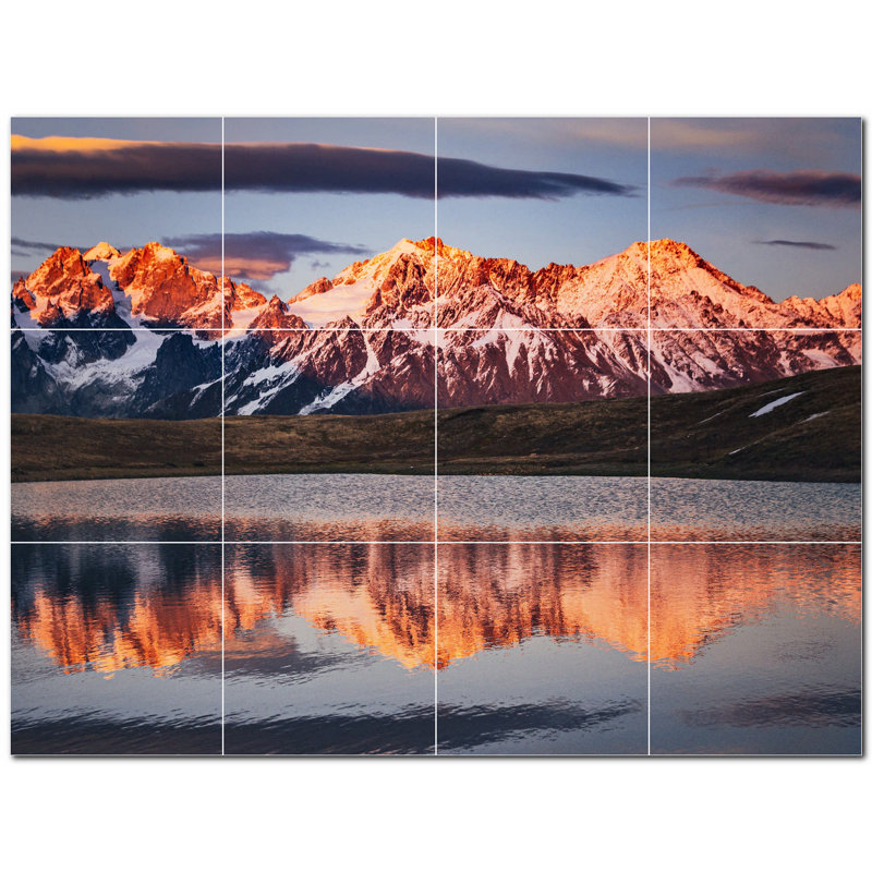 Panneau décoratif en céramique satinée 12 po x 12 po