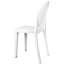 Ensemble de 3 chaises Victoria en résine avec dossier ovale-106428041