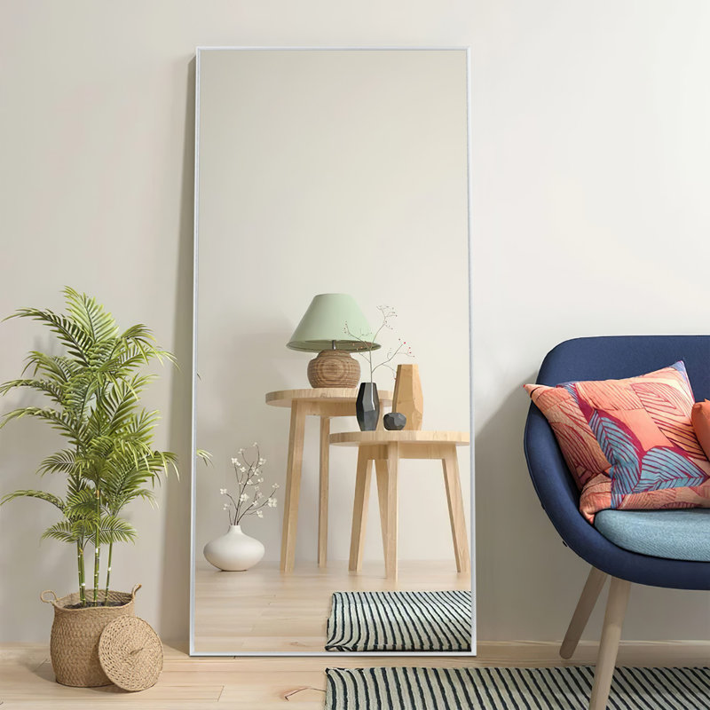 Miroir de salle de bain mural Talma, Gris clair, H 47 po x l 21 po
