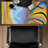 Mountain road multicolored - 15.75"x31.50" Desk mat