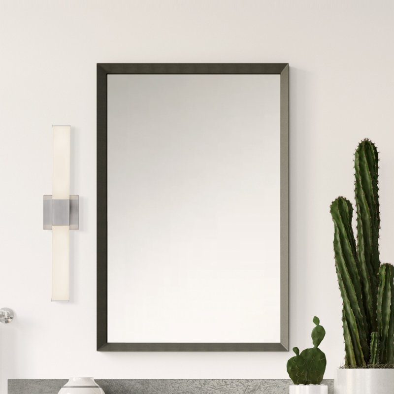 Vivi 24-in Black dimmable LED Wall Sconce, Nickel