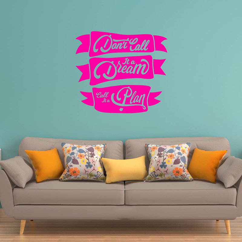 Adhésif décoratif, H 13 po x l 15 po, Rose vif