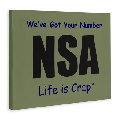 «Got Your Number NSA», art mural sur toile par LIC