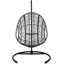 Chaises longues de patio en métal durable, conception très large avec rotin résistant aux intempéries pour un confort extérieur