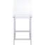2 pièces de tabourets de comptoir en acrylique transparent avec - chaises de bar contemporaines et supports de pieds pour la salle à manger (2) Détails