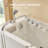 52.5" x 26.5" Left Drain Quick Fill Walk-In Whirlpool Jetted Bathtub in White/Chrome