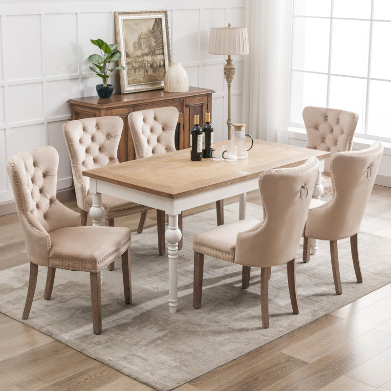49.5cm H Side Chair in Beige, 6