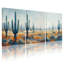 «Plants & Flowers Desert Landscape Cactus Sky Horizon», ensemble de 3 impressions sur toile-1150038989