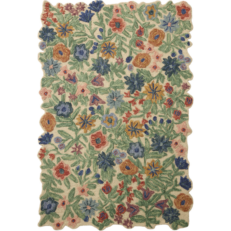 Rifle Paper Company x Loloi Edith Ivory / Multi  Area Rug, Rectangle 2'3" x 3'9",  Ivory/Multicolor 