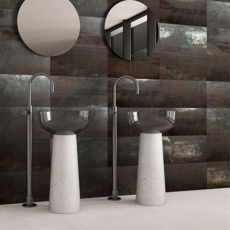 Metallica 12" x 24" Semi-Polished Porcelain Floor and Wall Tile