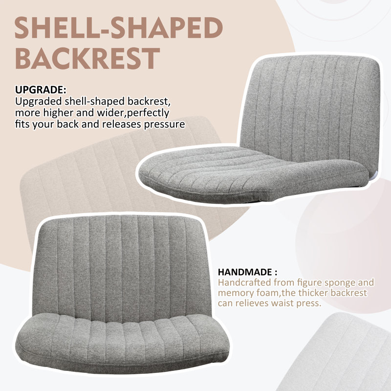 Chaise de bureau Beaussicot, Gris