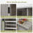 Kainaat 31.7'' Tall Floor Storage Cabinet,Bathroom Storage Cabinet with 2 Doors and 2 Open Shelves-1653143576
