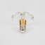 Ampoule en verre massif en forme de fleur à DEL de style cristal, blanc chaud 3000K, ampoules à culot moyen E26 / 27 (base non incluse)-133139253-133139254