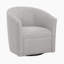 Fauteuil demi-tonneau pivotant
