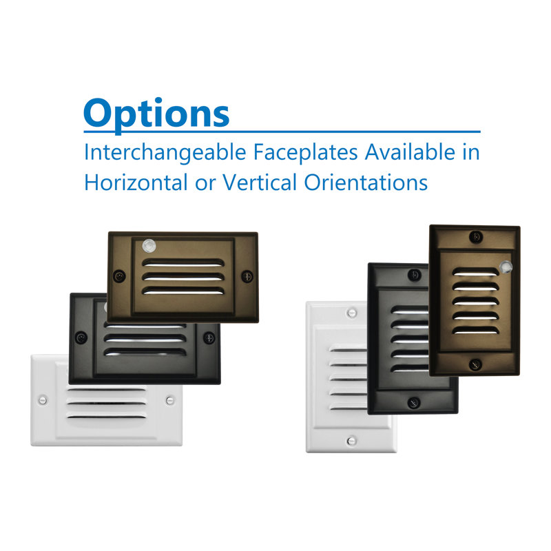 Integrated LED Step Light, Oil-Rubbed Bronze