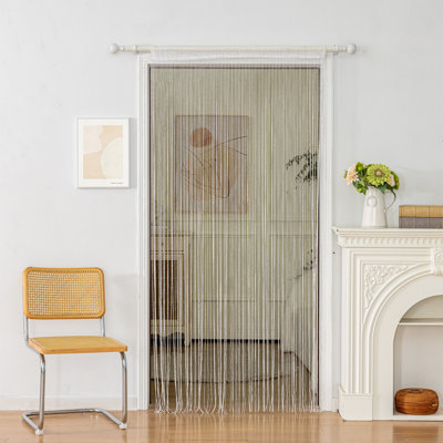 1Pc 39 X 78 Inch Door String Curtain Wall Panel Fringe Window Decorative String Curtain