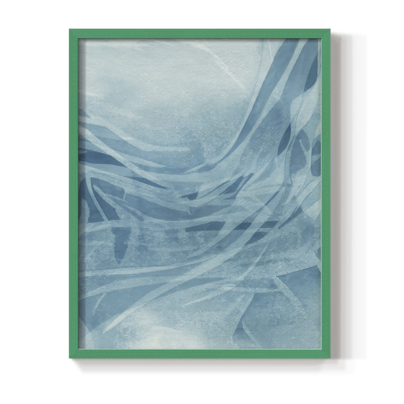 Marine Reflections II, reproduction encadrée - bois massif, H 30 po x l 24 po, Cadre vert