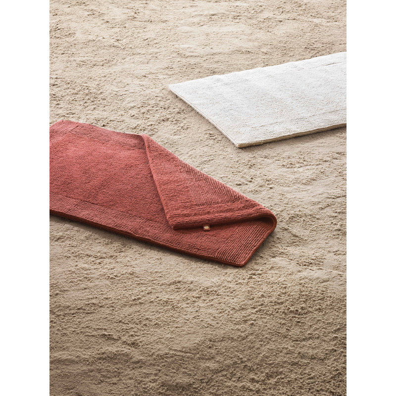 Bath Rug, No, 70cm W x 130cm L, Red