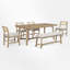 Ensemble de salle à manger rectangulaire L 36,02 po x l 72,04 po Neculina-654867148-654867154-654867155