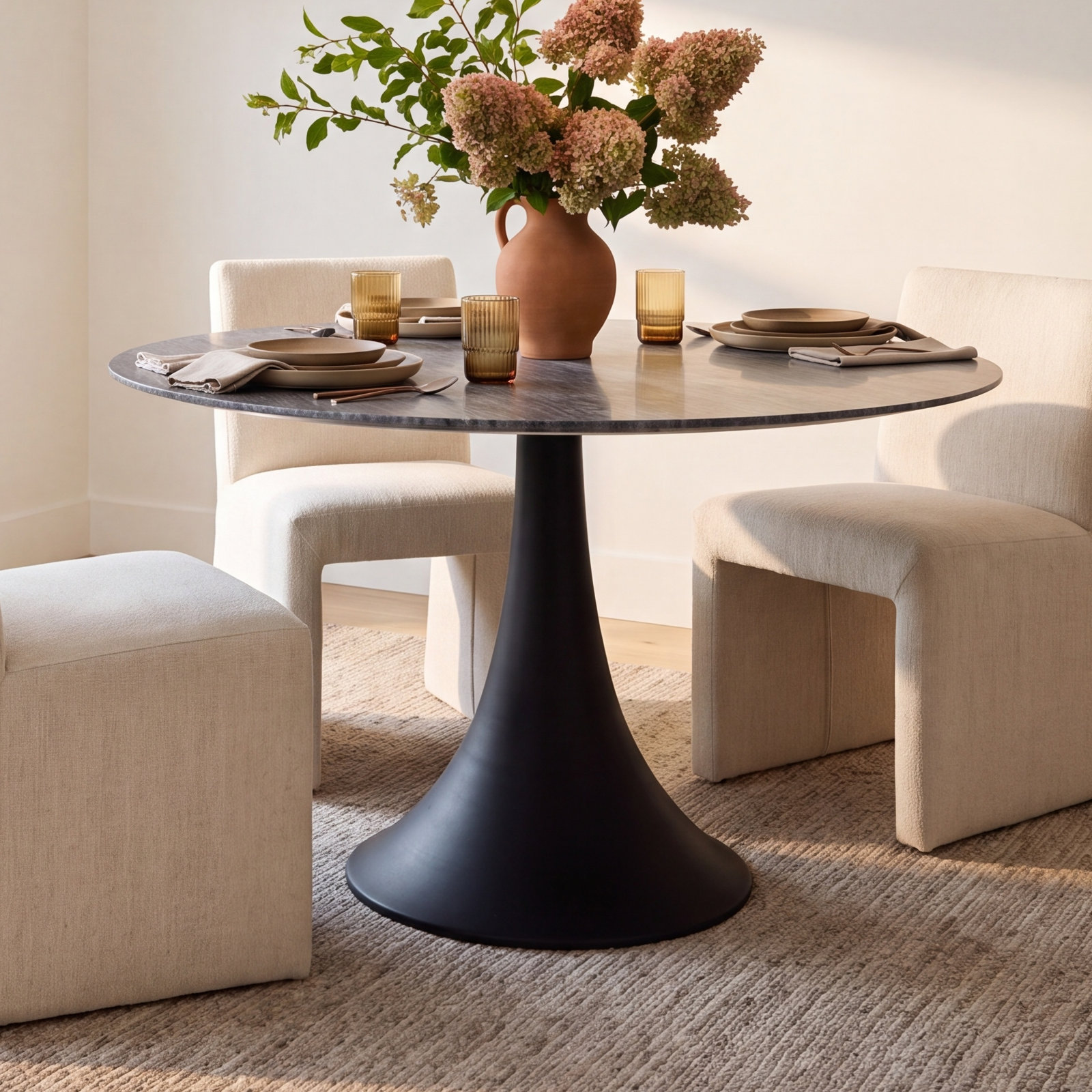Sania 47.3'' Round Dining Table