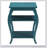 Teal 2-shelf End Table