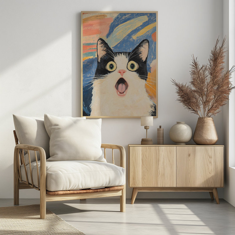 «Vraiment!? Art mural encadré et texturé, Cadre doré, H 14 po x l 10 po