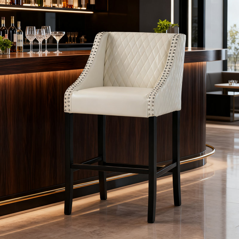 Tabourets de bar en tissu d'ameublement modernes