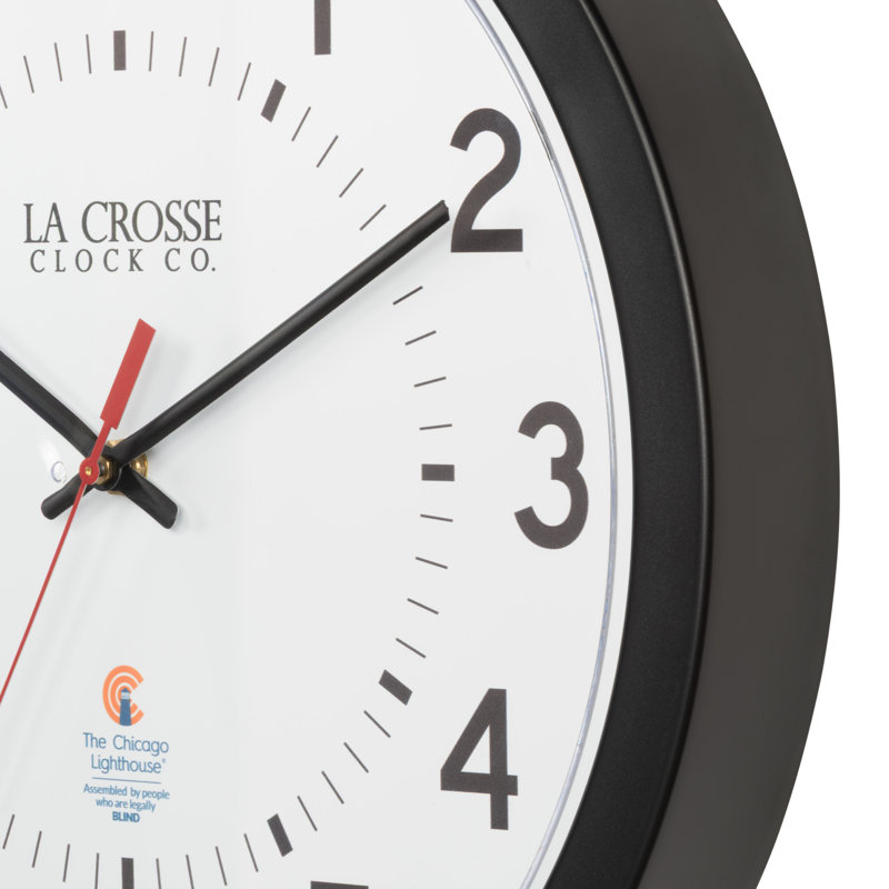 14.5 In. Chicago Lighthouse American-Built Analog Quartz Wall Clock