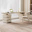 Minimalist Creative Cream-Coloured Office Desk With Drawers-66590504