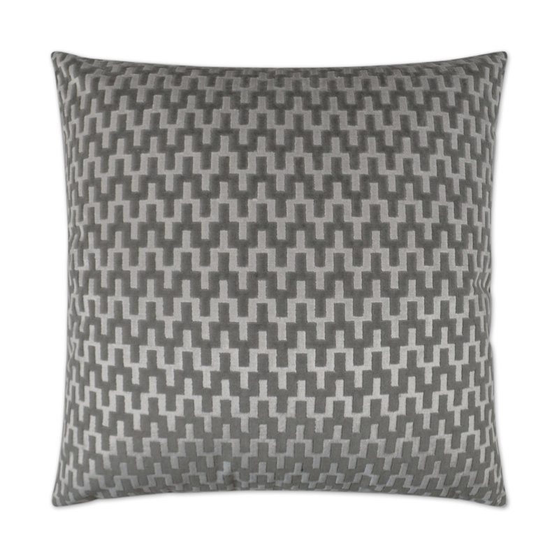 Giza Pillow Cover & Insert, Platinum, Square 22"