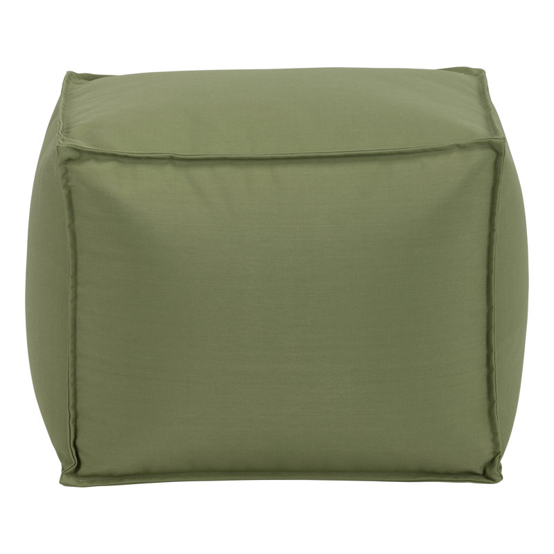 Multi-Use, Lightweight Indoor/Outdoor Ottoman for Relaxing and Seating, Green