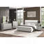 Luxueux commode 1 pièce nickel brossé sur poignées 4 tiroirs à queue d'aronde anglaise avec glissières en métal finition champagne