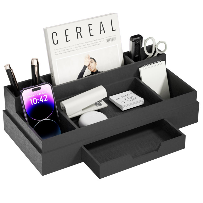 Trudel Manufactured Wood Desk Organiser