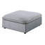Canapé modulaire 7 pièces gris foncé avec revêtement en velours côtelé, 2 fauteuils d'angle, 3 fauteuils sans repose-pieds rembourrés 7 pièces pour le salon