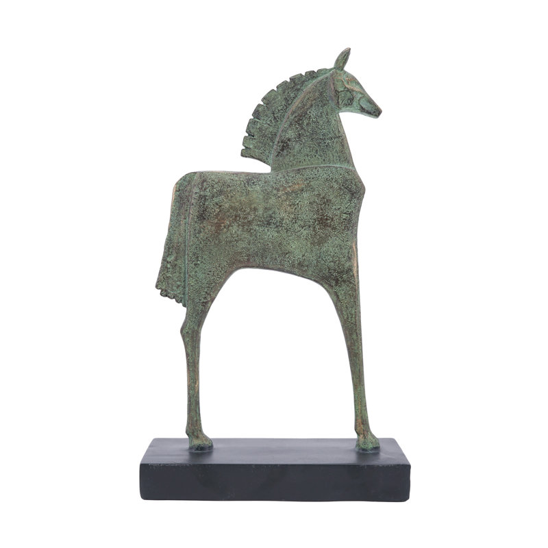8.5x4x14" Horse Sculpture On Stand