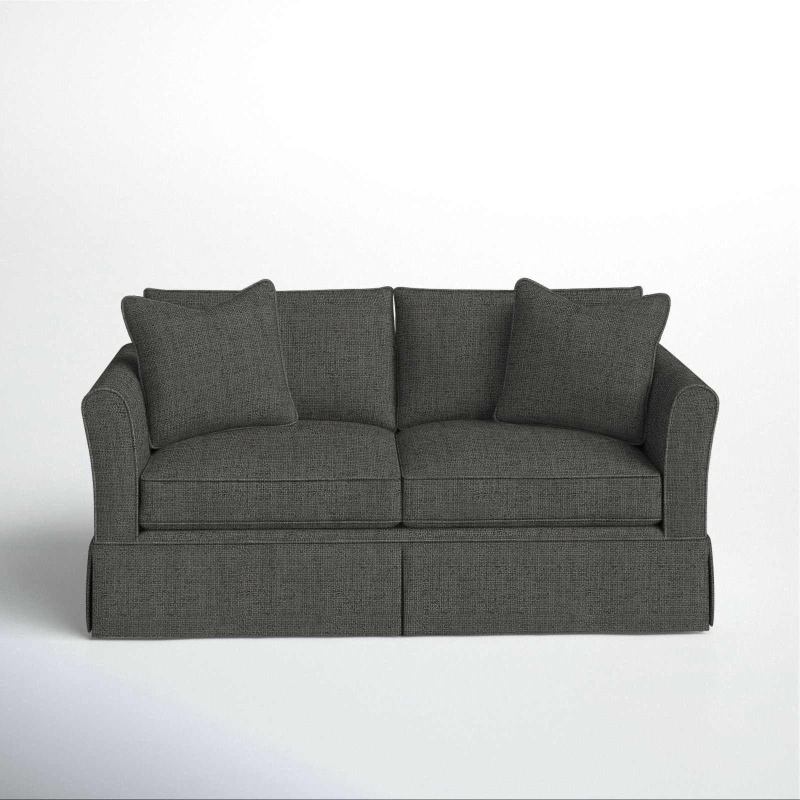 Shelby 60'' Upholstered Sofa, Zula Charcoal