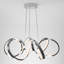 Luminaire suspendu en forme de ruban tourbillon chromé-67187160