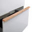Meuble-lavabo mural avec lavabo en acrylique intégré, 2 tiroirs à fermeture en douceur, armoire flottante pré-assemblée et moderne