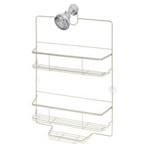 Brushed Nickel Newcastle Two-Tier Shower Caddy in 2023