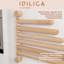 KitchenCraft Idilica Beechwood 6-Rail Wall Rack
