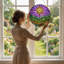Panneau de vitrail 12 "H Star Sky-1177707353