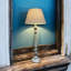 Hand-Finished Pamphile Wooden Table Lamp with Fabric Shade, Country Style Design, Perfect for Bedroom, Side Table Décor