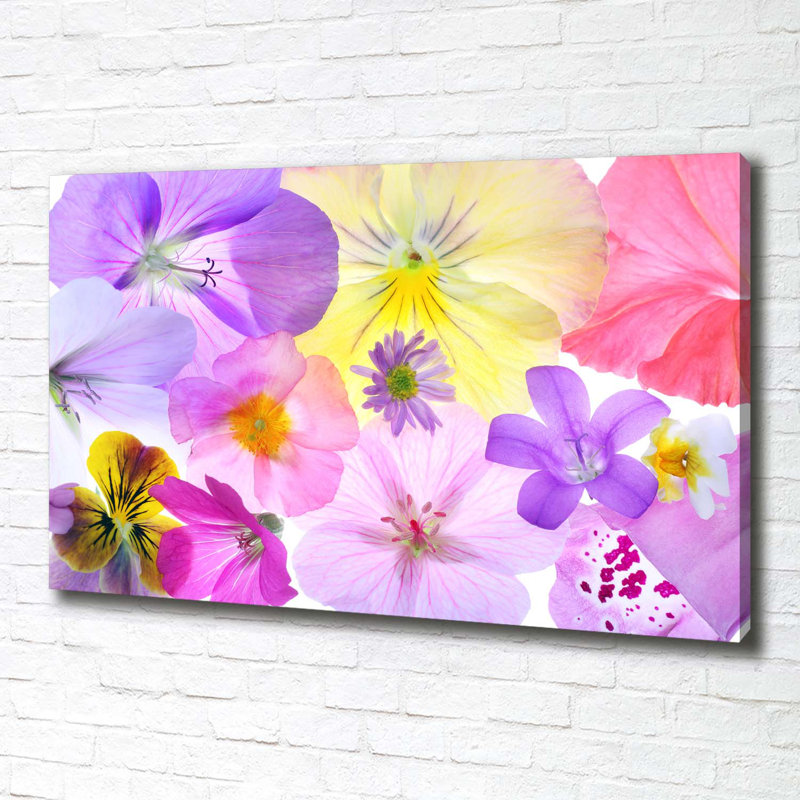 Pansies - Wrapped Canvas Print