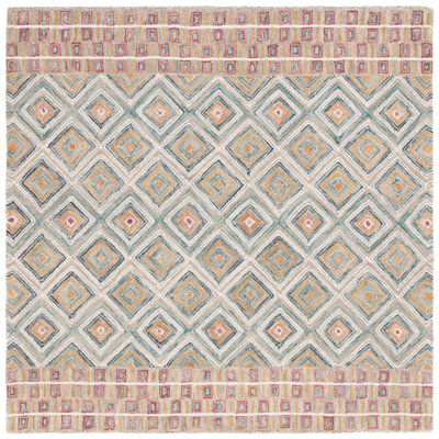 Deyoung Hand Tufted Wool Geometric Rug