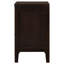 Table de chevet rectangulaire à 2 tiroirs Garrett Cappuccino