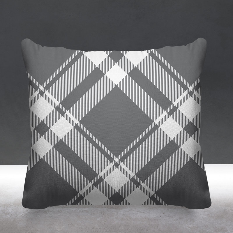 Housse et insert de coussin extérieur d'extérieur, L 17 po x H 17 po, Gris