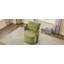 Fauteuil d'appoint rembourré 29,9 po avec base pivotante à 360 ° pour salon, chambre à coucher, bureau ou hôtel-1637445171