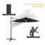Rosell 132" Lighted Cantilever Umbrella-1874627533
