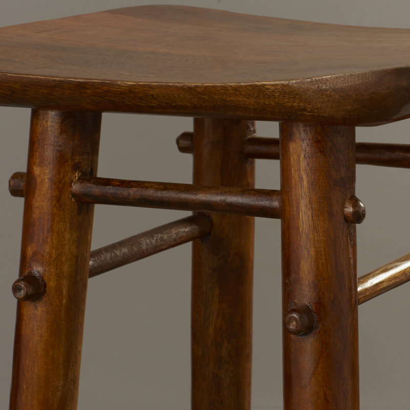 Abequa Solid Wood Counter Stool